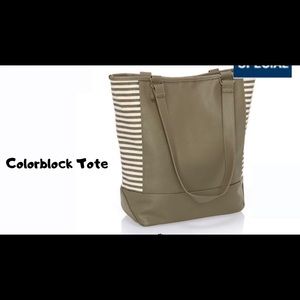 Thirty-one color block tote